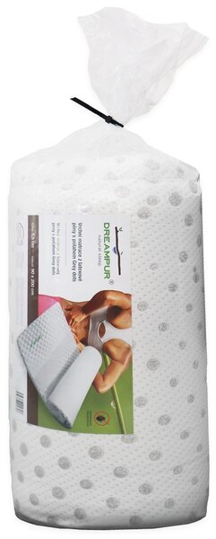 DREAMPUR Vrchní matrace (přistýlka) z latexové pěny DREAMPUR® Grey Dots 5 cm - 85x195 cm