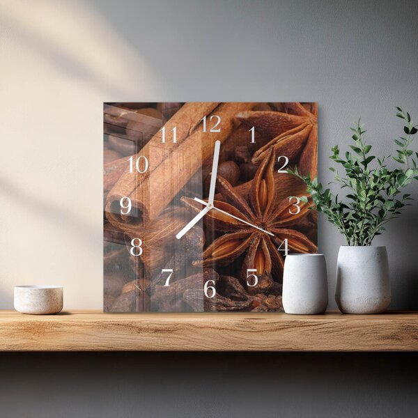 Skleněné hodiny Vanilka zskb-30x30-00081399