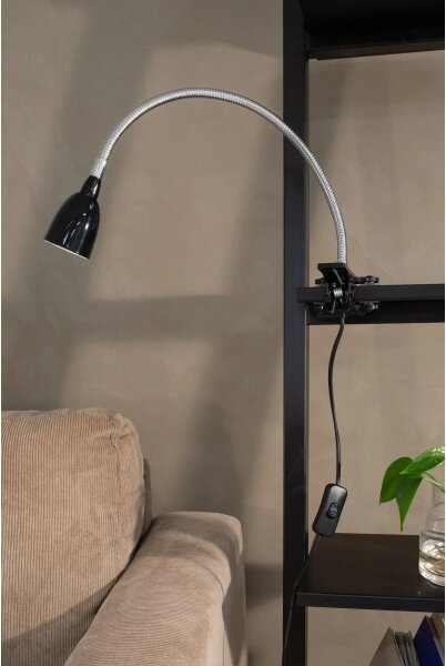 Markslöjd 106092 - LED Stolní lampa s klipem TULIP LED/3W/230V černá