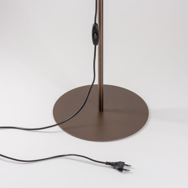 Brilagi - Stojací lampa VULCANO 3xG9/8W/230V bronzová/kouřová béžová