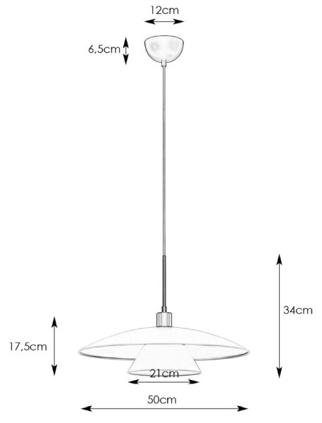 Markslöjd 108430 - Lustr na lanku MILLINGE 1xE27/40W/230V bílá