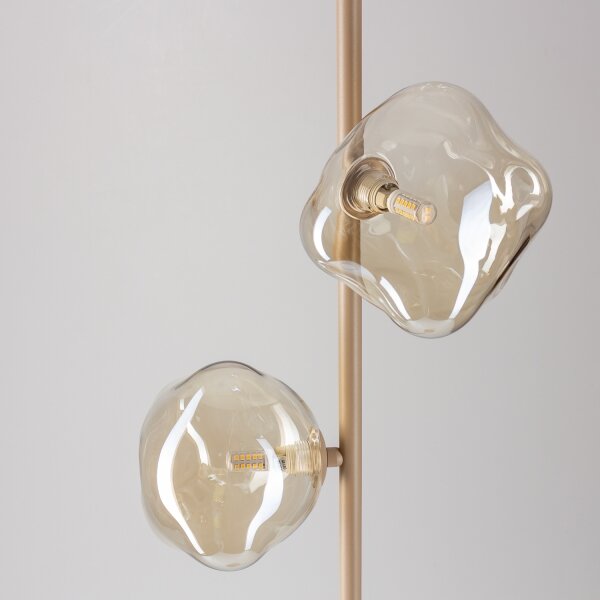 Brilagi - Stojací lampa VULCANO 3xG9/8W/230V béžová/kouřová béžová