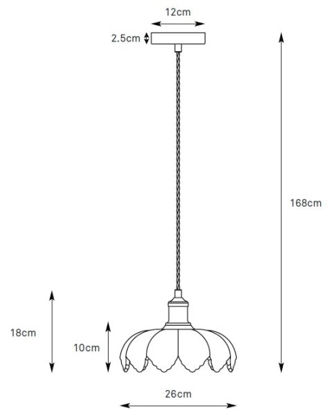 Markslöjd 109177 - Lustr na lanku KURAGE 1xE27/40W/230V mosaz/kouřová zelená