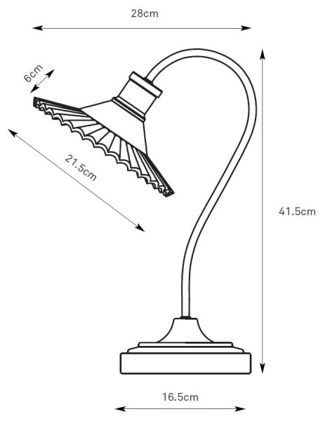 Markslöjd 109151 - Stolní lampa NOVIA 1xE27/60W/230V černá/kouřová šedá