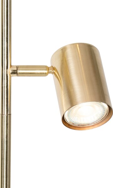 Moderní stojací lampa mosazná 3-světlo - Jeana