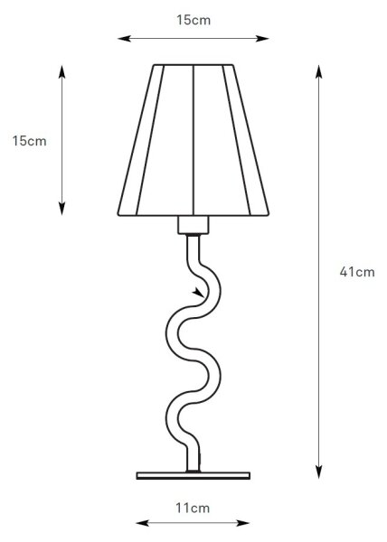 Markslöjd 109171 - Stolní lampa VEYA 1xE14/40W/230V len/černá