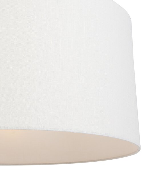 Moderní závěsné svítidlo bílé s bílým stínítkem 50 cm - Combi 1