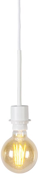 Závěsné svítidlo bílé se zeleným stínítkem 50 cm - Combi 1