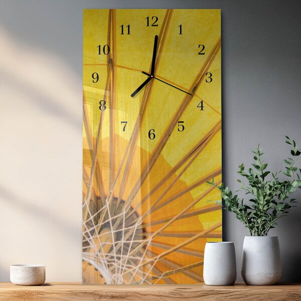 Skleněné hodiny vertikální Deštník zsppc-30x60-00173502