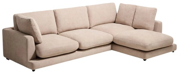 Kave Home Béžová rohová bouclé pohovka Gala 300 cm, pravá