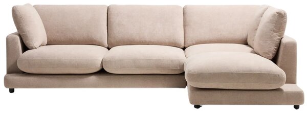 Kave Home Béžová rohová bouclé pohovka Gala 300 cm, pravá