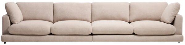 Kave Home Béžová šestimístná bouclé pohovka Gala 390 cm