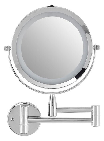 Kosmetické zrcadlo s osvětlením/zvětšovací (zvětšení 2x) 18x29 cm Cassini – Premier Housewares