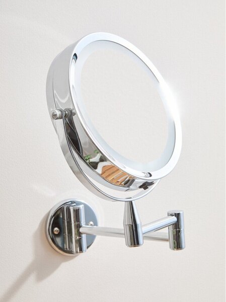 Kosmetické zrcadlo s osvětlením/zvětšovací (zvětšení 2x) 18x29 cm Cassini – Premier Housewares