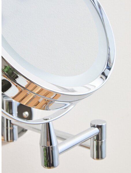 Kosmetické zrcadlo s osvětlením/zvětšovací (zvětšení 2x) 18x29 cm Cassini – Premier Housewares