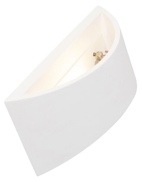 Moderní nástěnná lampa bílá 20 cm - Tum