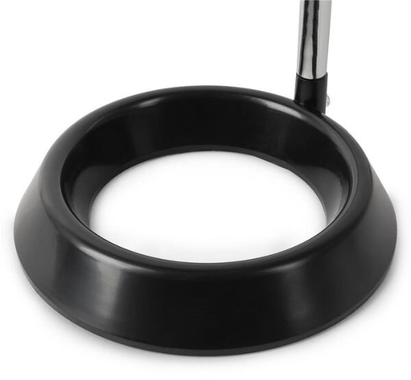 Stolní lampa na 1 žárovku E27, základna ve tvaru O, černá