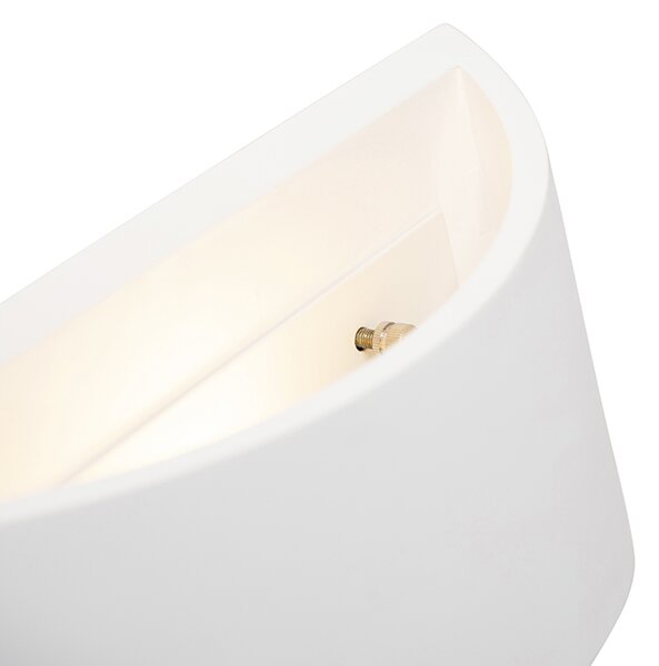 Moderní nástěnná lampa bílá 20 cm - Tum