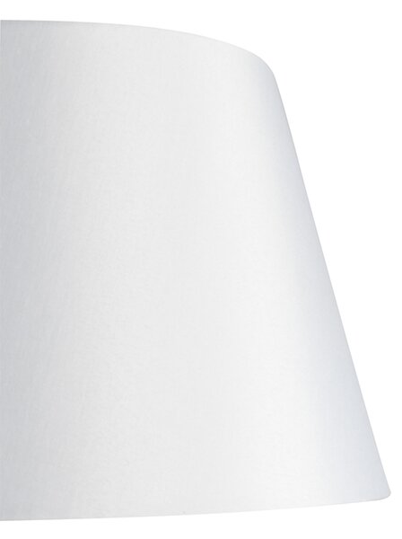 Stojací lampa bronzová s bílým kloboukem a nastavitelným ramenem - Ladas Deluxe