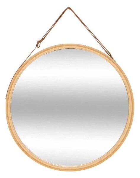 5five - Nástěnné zrcadlo LOBEE pr. 38 cm bambus