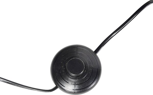 Stojací lampa trojnožka černá dřevo s černým stínítkem 50 cm - Puros