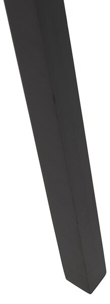 Stojací lampa trojnožka černá dřevo s černým stínítkem 50 cm - Puros