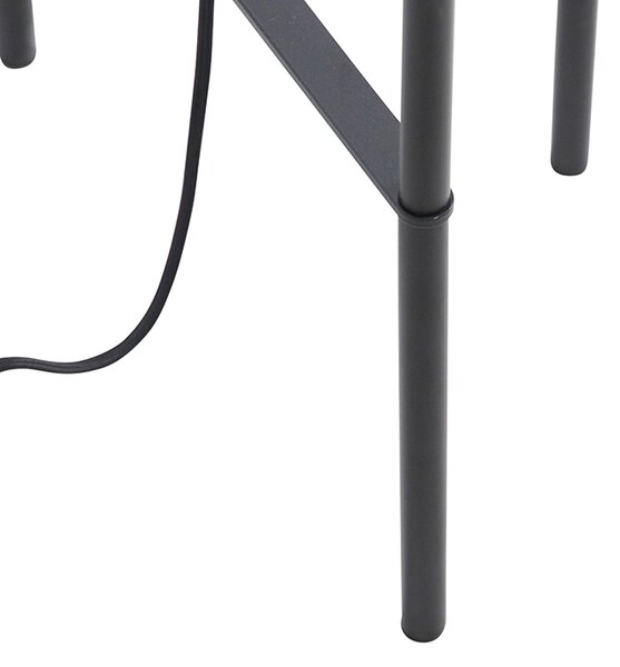 Průmyslová stojací lampa černá - Bliss Vefa