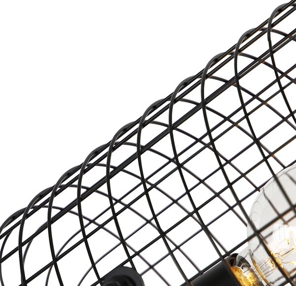 Průmyslová stojací lampa trojnožka ocel černá - Bliss Vefa