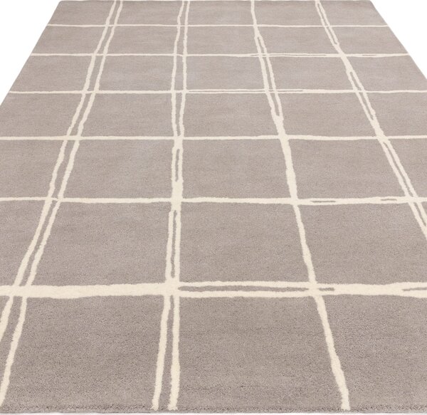 Tribeca Design Kusový koberec Swans Grid Silver Rozměry: 120x170 cm