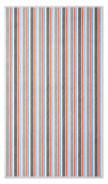 Polášek Plážová osuška s pruhy - Modrá / zelená | 100 x 180 cm