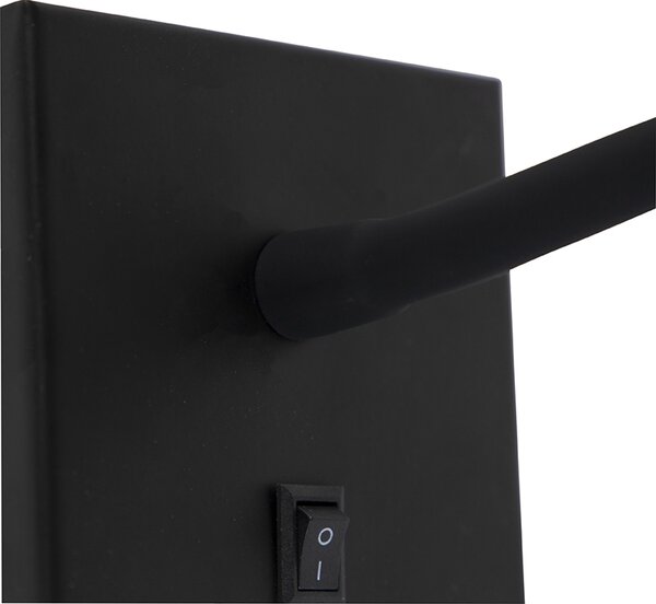 Moderní flexibilní nástěnné svítidlo černé LED - Flex