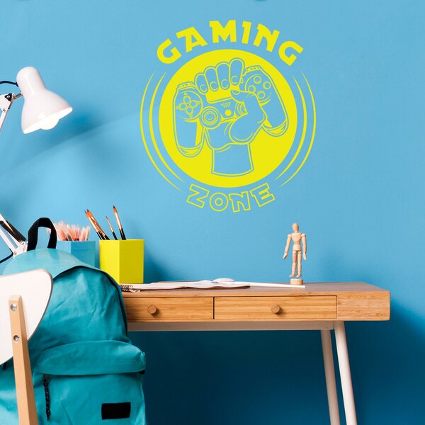 Živá Zeď Samolepka Joystick v ruce Barva: černá