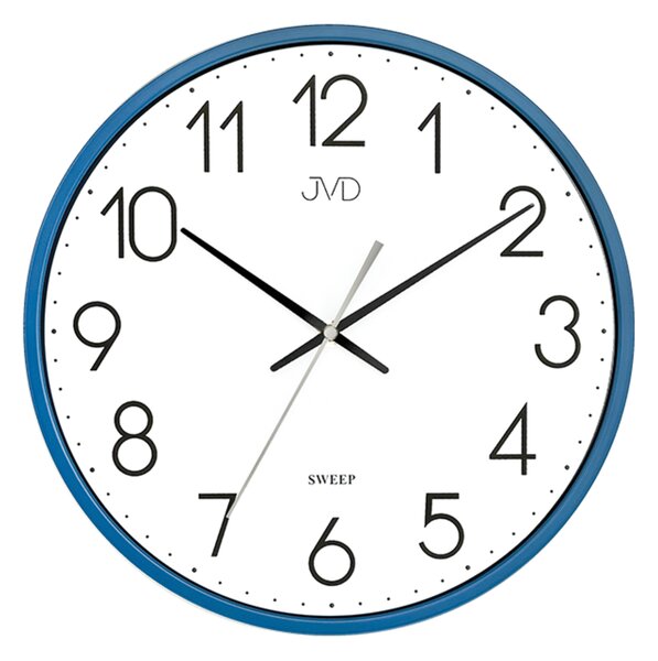 JVD Modré tiché netikající hodiny JVD HX8016.4