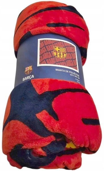 Velká coral fleece deka FC Barcelona - 150 x 200 cm