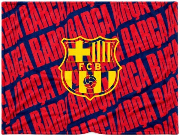 Velká coral fleece deka FC Barcelona - 150 x 200 cm