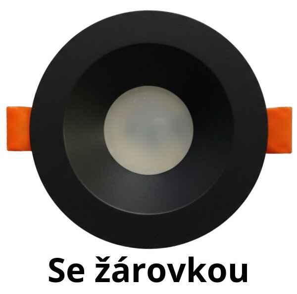 Podhledové bodové svítidlo GSC Handil černé matné, včetně patice GU10, zanořené, kruhové