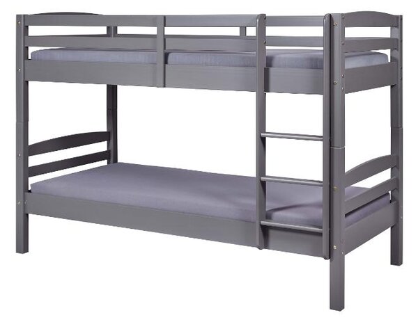 Inter Link Dětská patrová postel Annika (Šedá 90 x 200 cm) (100161757003)