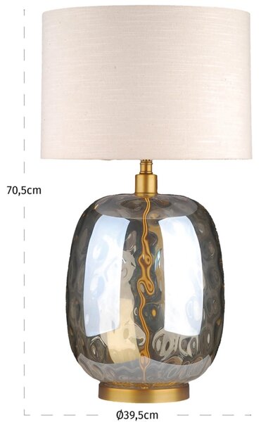 -25 % Dny MOMENTI– Richmond Skleněná stolní lampa Ember 71 cm