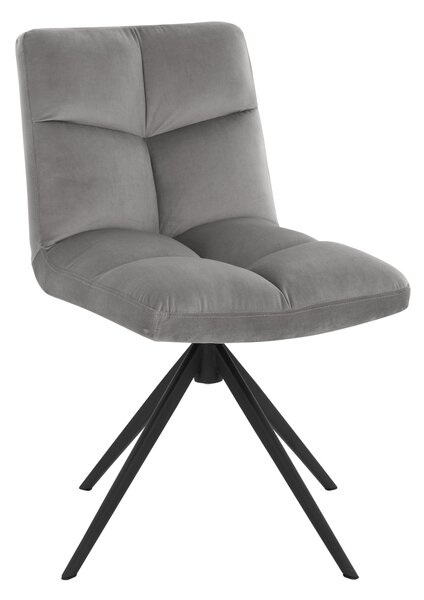 Home Deluxe Jídelní židle Noda, 2 kusy (Sametová světle šedá) (100397580001)