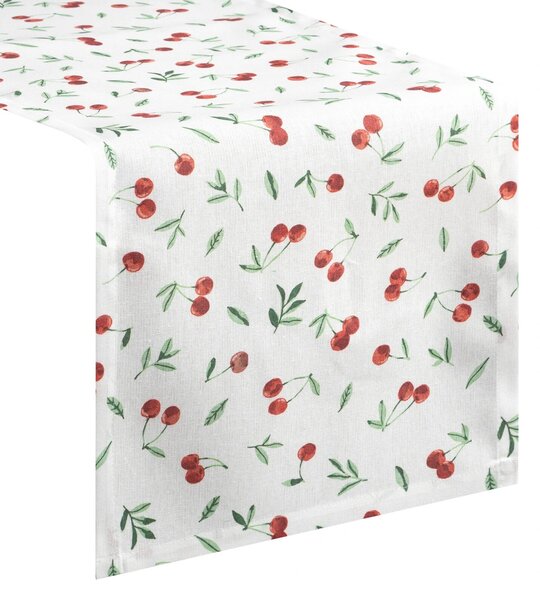 BĚHOUN NA STŮL CHERRY 40X140 CM VZOROVANÝ