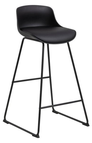 Černá barová židle (výška sedáku 76 cm) Tina – Actona