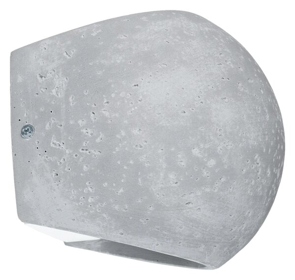 Nástěnné svítidlo Globe, 1x betonové stínidlo
