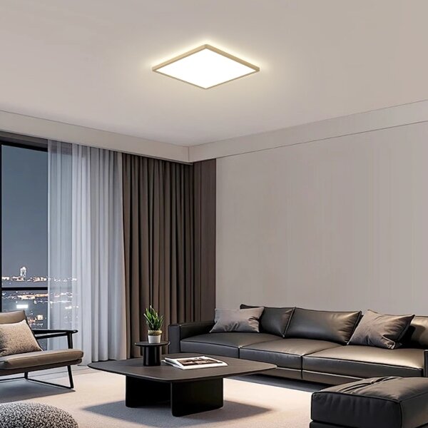 Brilagi - LED Koupelnové svítidlo ULTRA SLIM LED/24W/230V 42x42 cm zlatá IP54