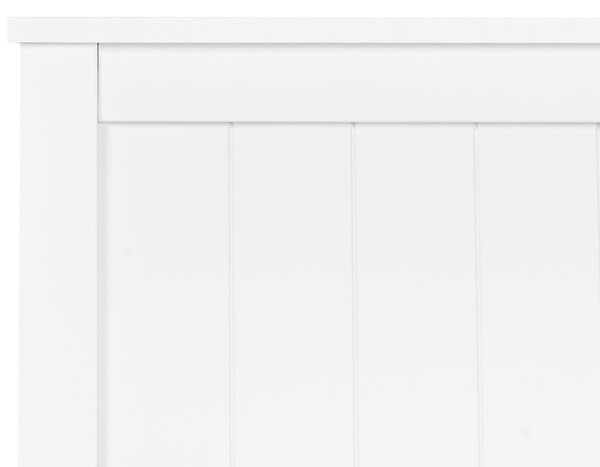 Postel se 4 zásuvkami Borovicové dřevo SABRAN 140 x 200 cm Bílá