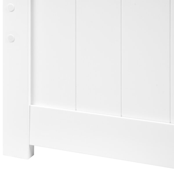Postel se 4 zásuvkami Borovicové dřevo SABRAN 140 x 200 cm Bílá