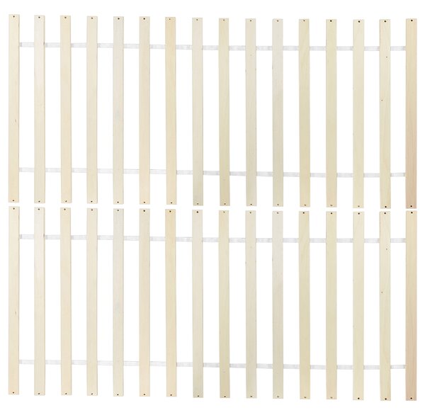 Postel se 4 zásuvkami Borovicové dřevo SABRAN 140 x 200 cm Bílá