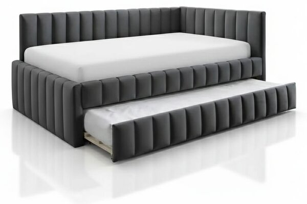 Postel Mikayla Velvet 120 x 200 cm, šedá
