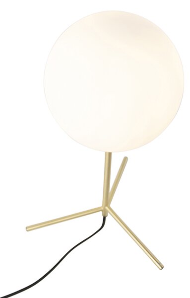 Stolní lampa v Art Deco stylu mosaz s opálovým sklem 45,5 cm - Pallon