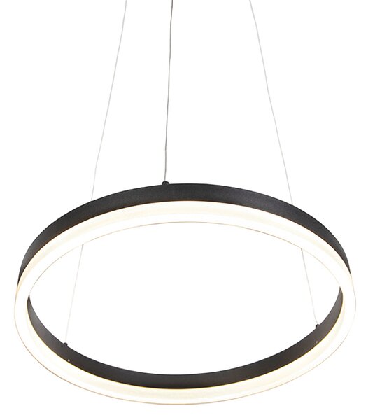 Designové závěsné svítidlo černé 40 cm vč. LED 3-stupňové stmívatelné - Anello