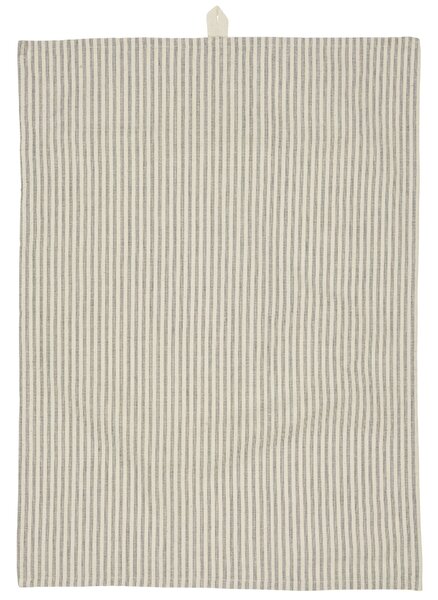 Bavlněná utěrka Asger Natural/Dusty Blue Stripes 50 x 70 cm